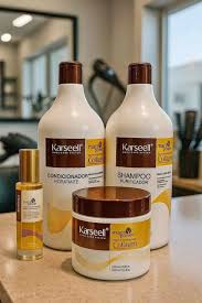 Kit Karseell Mascara + 1 Shampoo + 1 Condicionador + óleo